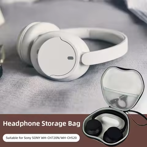 Earphone Case for SONY WH-CH720N/WH-CH520 Headphone Travel Protective Cover EVA Hard Carrying Case H