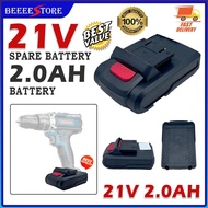 21V Cordless Drill Screwdriver Battery 2.0AH Li-Ion Battery Large capacity lithium battery Cordless 