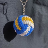 Volleyball wool keychain [handmade]
