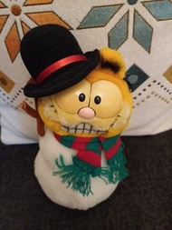 可愛類：1981 韓國製Garfield 加菲貓雪人造型毛公仔#41m