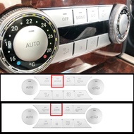 For Mercedes Benz C E CLS GLK Class W204 W212 Car Air Conditioner AUTO Buttons Decoration Stickers T