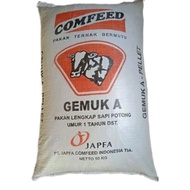 Pur Pakan Kambing Sapi | pellet GEMUK A JAPFA 1Kg 