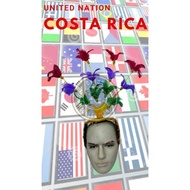 ✘ ♞,♘united nation costume headress/Costa Rica