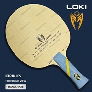 Loki Kirin K5 All Wood Table Tennis Blade Paddle Bat Raket Ping Pong Handshake-FL