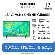 Samsung Smart TV 43 inch Crystal UHD CU8000 dengan Dynamic Crystal Color - UA43CU8000KXXD