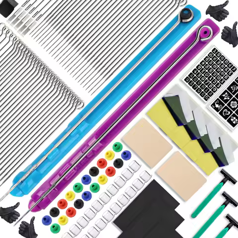 Tattoo Kit Hand Poke and Stick Set 3D DIY Tattoo Tool Tattoo Needle Poke Tool Skins for Body Arts Ta