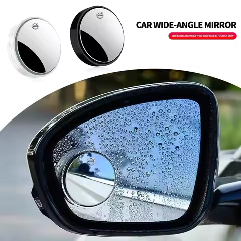 2 Pcs Car Auxiliary Rearview Mirror Wide-angle 360° Adjustable For Volvo R Design Xc60 V60 S60 V40 V