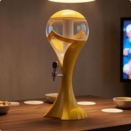 Beer Tower Dispenser Side Tap Lighted Beverage Dispenser Beer Tower Clear Body Drinkware Plastic