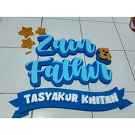 Styrofoam 2 names & event ribbons