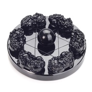 Obsidian Ball Seven Star Array Ornaments Black Crystal Seven Star Array Ornaments