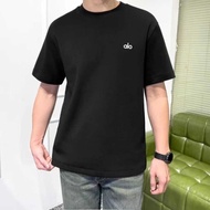 Alo Silicone Printed T-Shirt Men Women 100% Cotton Fashion Casual Tee