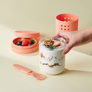 LocknLock TO-GO LCB413 yogurt cup, 600ml capacity with spoon - 2 Colors - T2CMall