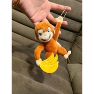 GANTUNGAN [NEW] Curious George banana newtag monkey doll keychain Original