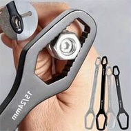 1pc Multipurpose 3.5mm Thick T-Shaped Wrench, Self-Tightening Dual-Head Wrench, Wrench Aperture 3-17