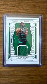 24/25 National Treasures Relic Jaylen Brown /99, $700