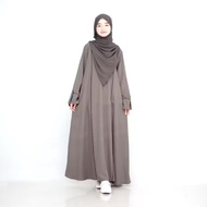 YHF - Azwa Abaya Dress S M L XL XXL - Gamis Wanita Muslim Remaja Casual Daily Vintage Bahan Crinkle