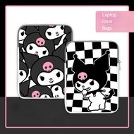 Cartoon Kuromi Computer Liner Bag For iPad 10-Inch Plush Liner Laptop Bag 15-inch Computer Protective Case 14-Inch 11 12 13 Inches