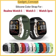 Strap For Realme Watch 5 , Realme Watch 3 Watch 3pro Colorful Silicone Bracelet Watch Strap
