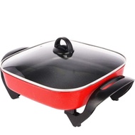 Periuk Elektrik Masak Steamboat dengan Penutup Portable Electric Steamboat Pan Grill with Lid