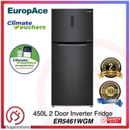 EuropAce 450L Top Mount 2-Door Fridge | No Frost, Inverter - ER5461WGM (Climate Voucher) Refrigerato
