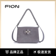 [Ready Stock Original Genuine Product High Version Shipped within 24 Hours] Fion/Fion Female Bag Counter Genuine New Style One-Shoulder Cross-Body Retro Outing Big Bag High-value Clearance