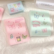 Photo Card Binder Embroidered Butterfly Plush Photo Album Girl A5 Three Inch Lomo Card Album