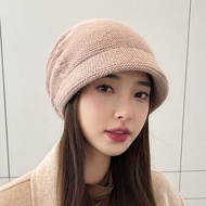 Fashionable Winter Hat Genuine Rabbit Fur Winter Knitted Hat Solid Adult Women's Winter Beanie Hat