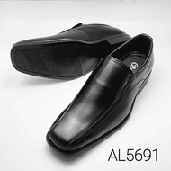 รองเท้าคัชชูหนังแบบสวม BZ026 สีดำ ไซส์ 39-45 รองเท้าทำงาน รองเท้าทางการ รองเท้าหนังชาย