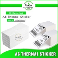 5000pcs A6 Thermal Sticker 100*150mm || Thermal Label Printer Sticker || Stiker Murrah