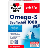 267 Doppelherz Double Heart Deep Sea Fish Oil Capsule Omega-3 1000mg 80 tablets