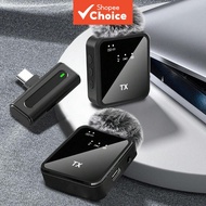 Wireless Lavalier Mic for iPhone & Type-C 2.4G Low Latency Mini Mic