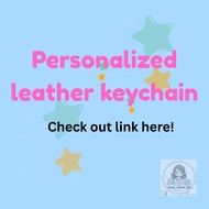 PERSONALIZED LEATHER KEYCHAIN