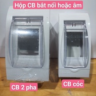 Floating box for circuit breaker MCB 2P or circuit breaker with safety lid from Lihan company, box +
