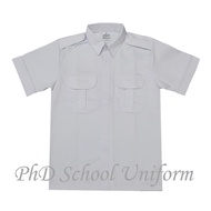 PhD PBSM Uniform (Size 11-17) Short Sleeve | Seragam Sekolah Pemimpin Officer Persatuan Bulan Sabit 