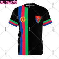 Customized African Eritrean Football T-shirt for Men's Sports Running Breathable Short Sleeve T-shir