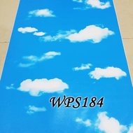 [PROMO SALE] 1kg 1 rol wallpaper stiker dinding 45 cm x 10 meter | wallstiker dinding murah motif dendolion hitam
