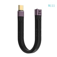 Will Extension Cable 40Gbps Extend Cable USB C Female to Male 100W Extender Wire Type C Sync Data Co