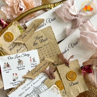 Wedding keepsake wedding calligraphy custom aesthetic wedding Invitation