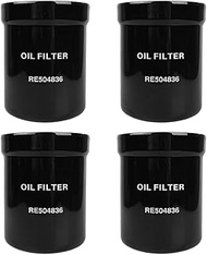 4PCS RE504836 Engine Oil Filter Replaces for JD 5625 5076E 5415 5425