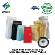 30pcs Coffee Bag with Valve +Zip-lock 250g/500g/1000g