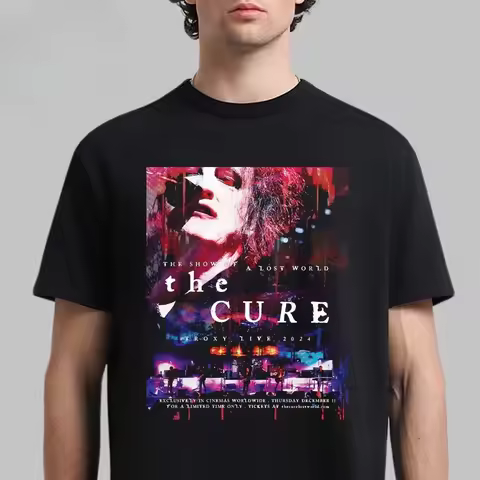 The Cure The Show of A Lost World 2024 Graphic Tee Live Concert Poster Post-Punk Streetwear Casual U