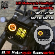New Motorcycle Fit SRV250/300 Motorcycle Accessories Headlight Car Light for QJMOTOR QJ SRV250 300SR