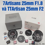NIKON 25mm F2 And 7Artisans 25mm F1.8 Ttisan Lens - For Sony E, Fujifilm, Canon EOS-M, Canon R, Leica L, Niko Z, M43