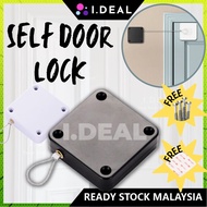 IDEAL Punch Free Automatic Door Closer Drawstring Auto Door Close Wardrobe Cabinet Door Penutup Pint