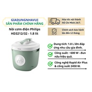 Philips HD3212/32 rice cooker - 1.8 liters