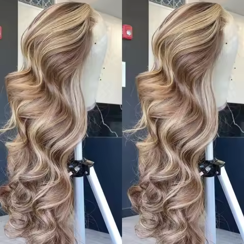 4/613 Highlight Wig Human Hair Body Wave 613 Color 13x4 HD Lace Frontal Wig Glueless Wigs 100% Human