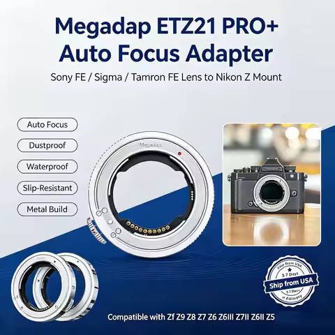 Gabale Megadap ETZ21 Pro+ Lens Adapter Auto Focus Adapter For SONY FE/E Mount Lens To NIKON Z Z5 Z6 
