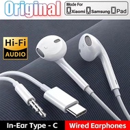 High-quality For Xiaomi Headphones Xiaomi Mi 14 13 12 11 in-ear Earphones Redmi Note 10 9 8 7 Type C