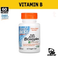 Doctor's Best, Fully Active B Complex With Quatrefolic, Multivitamin & Minerals, Vitamin B6+B3, Vita
