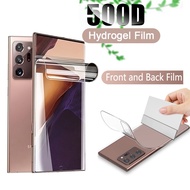 Samsung Note 9 10 20 Ultra S10 S20 S21 Plus Ultra S20 FE Soft Screen Front Back Protector Hydrogel F
